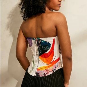 MIAOU Uo Exclusive Peri Bustier Top In White size XS